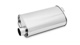 Vibrant 1125 FITS: StreetPower Oval Muffler 5in x 9in x 15in 2.25in inlet/outlet (Offset-Offset Same Side) Muffler
