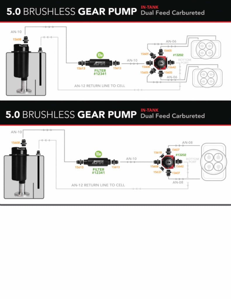 Aeromotive 18395 FITS: Brushless Spur Gear Fuel Pump w/TVS Controller Universal In-Tank 5gpm Fuel Pumps