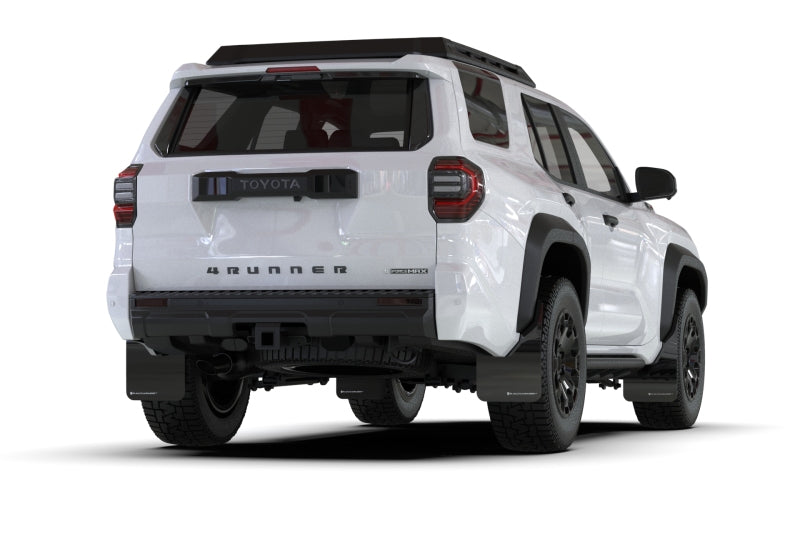 Rally Armor MF148-UR-BLK-MBK FITS: 2025+ Toyota 4Runner Black UR Mud Flap w/ Metallic Black Logo Mud Flaps