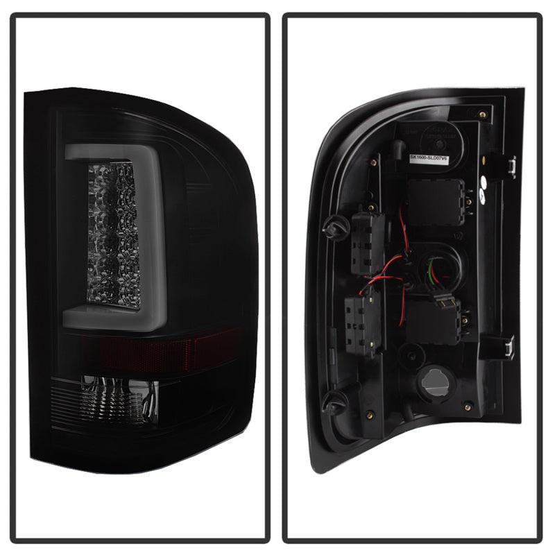 SPYDER 5084095 FITS: 07-13 Silverado (Will Not Work w/2010 921 Bulb)V3 Tail Lights Blk Smk ALT-YD-CS07V3-LBLED-BSM Tail Lights