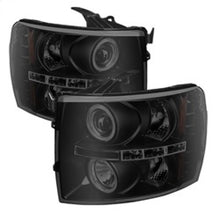 Load image into Gallery viewer, SPYDER 5078322 FITS: Chevy Silverado 1500/2500 07-13 Projector Headlights LED Halo LED Blk Smke PRO-YD-CS07-HL-BSM Headlights