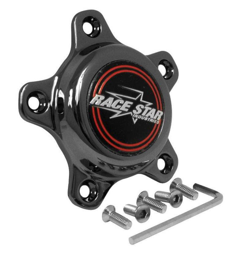Race Star 615-5096-D1 FITS: 5 Lug Cap Short Plastic Dark Star (incl. Medallion & Screws) Lug Nuts