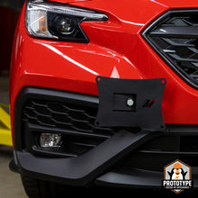 Load image into Gallery viewer, Mishimoto MMLP-WRX-22 FITS: Tow Hooks FITS: 2022+ Subaru WRX License Plate Relocation Kit Tow Hooks