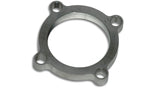 Vibrant 1439 FITS: GT series / T3 Turbo Discharge Flange (4 Bolt) with 2.5in Inlet I.D. T304 SS 1/2in Thick Flanges