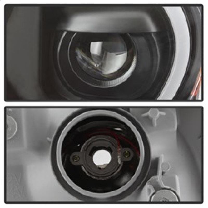 SPYDER 9037542 FITS:xTune Toyota Tacoma 12-15 Headlights Light Bar DRL Black PRO-JH-TTA12-LBDRL-BK Headlights