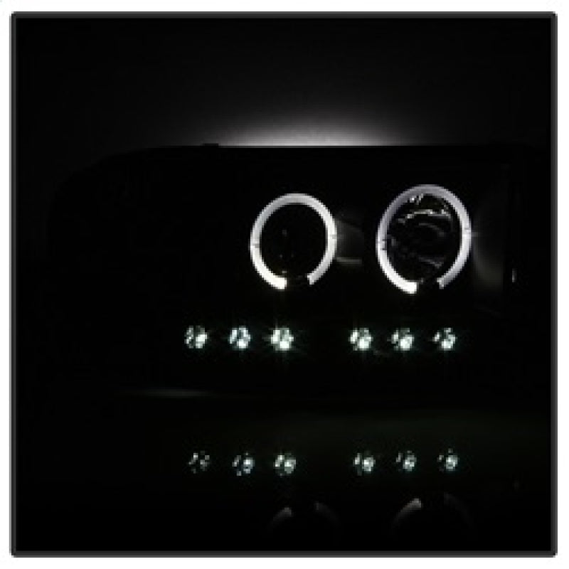SPYDER 5078384 FITS: Dodge Ram 1500 02-05 03-05 Projector Headlights LED Halo LED Blk Smke PRO-YD-DR02-HL-BSM Headlights
