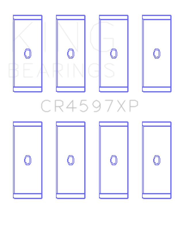 King Engine Bearings CR4597XP FITS: King Volkswagen 2.0L FSI/TFSI (Size STD) Performance Rod Bearing Set Bearings