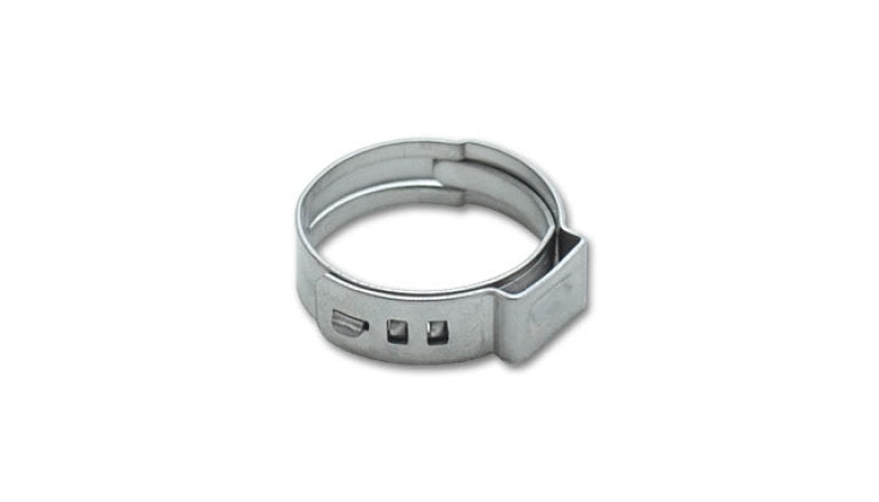 Vibrant 12278 FITS: One Ear Stepless Pinch Clamps 17.8-21.0mm clamping range (Pack of 10) SS 7mm band width Clamps