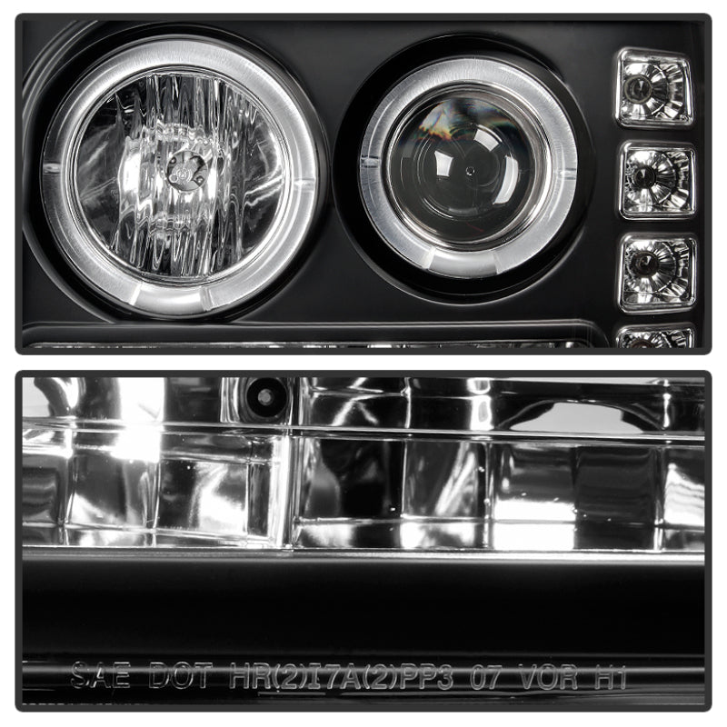 SPYDER 5010605 FITS: GMC Sierra 1500/GMC Sierra Denali 08-13 Projector LED Halo- LED Blk PRO-YD-GS07-HL-BK Headlights