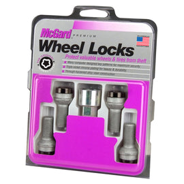 McGard 28318 FITS: Wheel Lock Bolt Set 4pk. (Radius Seat) M14X1.5 / 17mm Hex / 26.7mm Shank Length Black Wheel Bolts