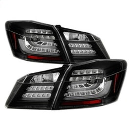 SPYDER 5082053 FITS: Honda Accord 2013-2015 4DR LED Tail Lights Black ALT-YD-HA13LED-LED-BK Tail Lights