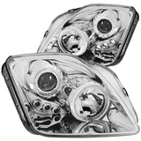 ANZO 121342 FITS: 1997-2001 Honda Prelude Projector Headlights w/ Halo Chrome w/ LED Headlights