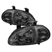 Load image into Gallery viewer, SPYDER 5013439 FITS:xTune Honda Del Sol 93-97 1Pc Crystal Headlights Smoke HD-ON-HDEL93-1P-SM Headlights