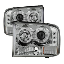 Load image into Gallery viewer, SPYDER 5010360 FITS: Ford F250 Super Duty 99-04 Projector Version 2 LED Halo LED Chrm PRO-YD-FF25099-1P-G2-C Headlights