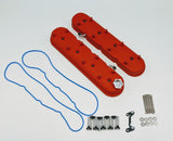 Granatelli Motor Sports 640363 FITS:Granatelli 96-22 GM LS Tall Valve Cover w/Integral Angled Coil Mounts Red Wrinkle (Pair) Valve Covers