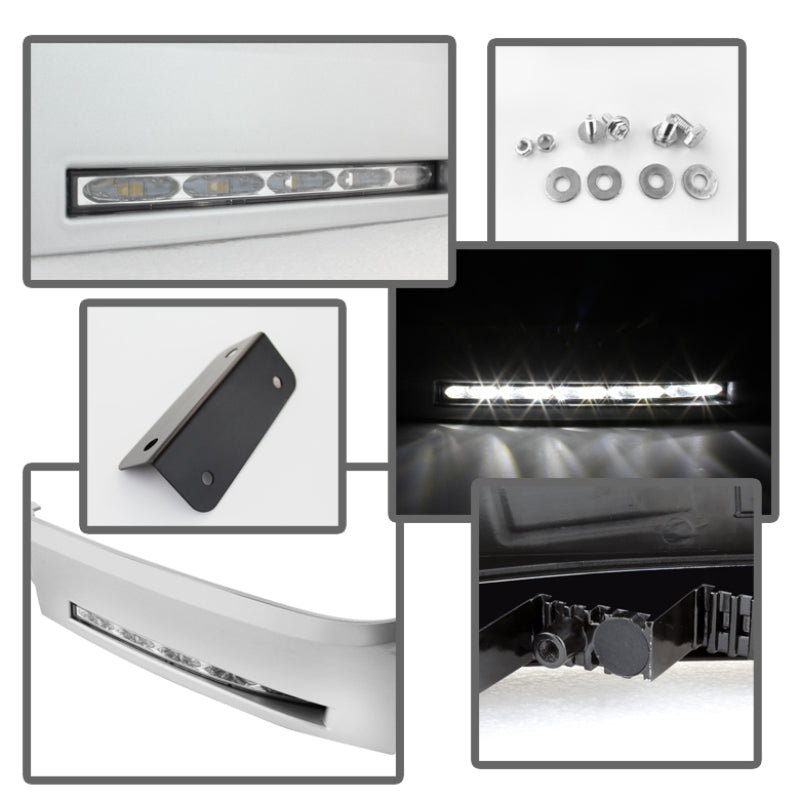 SPYDER 5077738 FITS: Toyota Tundra 07-13 Daytime LED Running Lights wo/switch Silver FL-DRL-TTU07-SIL Daytime Running Lights