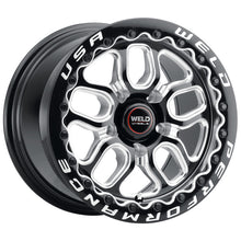 Load image into Gallery viewer, Weld S907B0063P50 FITS: S907 15X10 Laguna Beadlock 5X120.7 ET50 BS7.50 Gloss Black MIL Dia 78.1 Wheels Cast