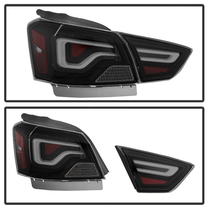 SPYDER 9042164 FITS:xTune 14-18 Chevy Impala (Excl 14-16 Limited) LED Tail Lights Black Smoke (ALT-JH-CIM14-LBLED-BSM) Tail Lights