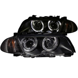 ANZO 121261 FITS: 1999-2001 BMW 3 Series E46 Projector Headlights w/ Halo Black (CCFL) Headlights