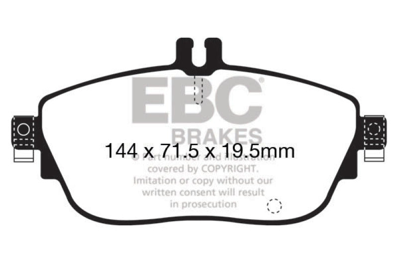 EBC UD1694 FITS: 13+ Mercedes-Benz CLA250 2.0 Turbo Ultimax2 Front Brake Pads Brake Pads OE