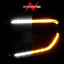 Load image into Gallery viewer, ANZO 111533 FITS: 14-21 Toyota Tundra (OE Halogen w/LED DRL) LED Crystal Headlights w/ Switchback &amp; DRL Blk Headlights