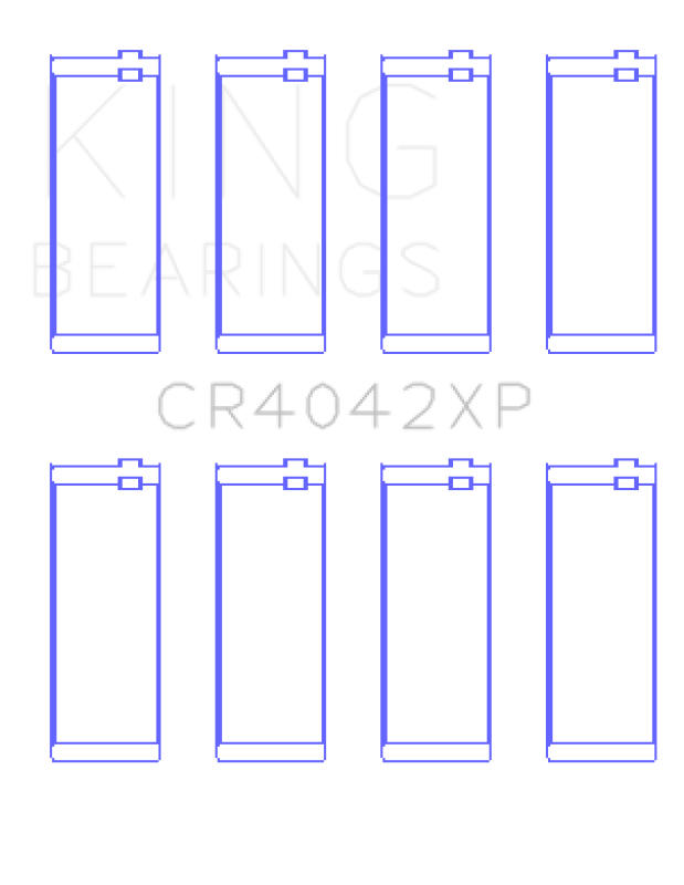 King Engine Bearings CR4042XP FITS:King BMW M40/M42/M43/M44 1.6L 1.8L 1.9L (Size STD) Performance Rod Bearing Set Bearings