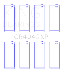 King Engine Bearings CR4042XP FITS:King BMW M40/M42/M43/M44 1.6L 1.8L 1.9L (Size STD) Performance Rod Bearing Set Bearings