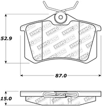 Load image into Gallery viewer, Stoptech 309.03400 FITS:StopTech 02-08 Audi A4 Quattro / 2/99-02 Audi S4 / 93-10 VW Golf GL/GLS Performance Rear Brake Pads Brake Pads Performance