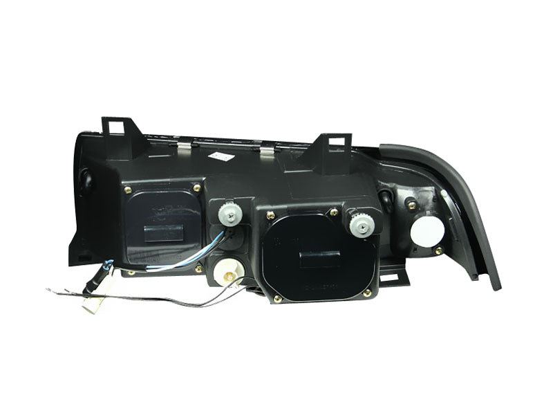 ANZO 121011 FITS: 1992-1998 BMW 3 Series E36 Projector Headlights w/ Halo Black (CCFL) G2 Headlights