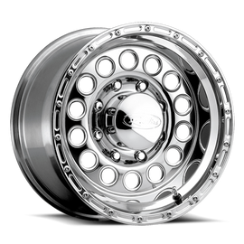 Raceline 887-68080 FITS: 887 Rock Crusher 16x8in / 8x165.1 BP / -20mm Offset / 130.81mm Bore Polished Wheel Wheels Cast