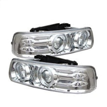 Load image into Gallery viewer, SPYDER 5009609 FITS: Chevy Silverado 1500/2500 99-02Projector Headlights LED Halo LED Chrome PRO-YD-CS99-HL-C Headlights