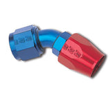 Russell Performance -6 AN Red/Blue 90 Degree Full Flow Hose End