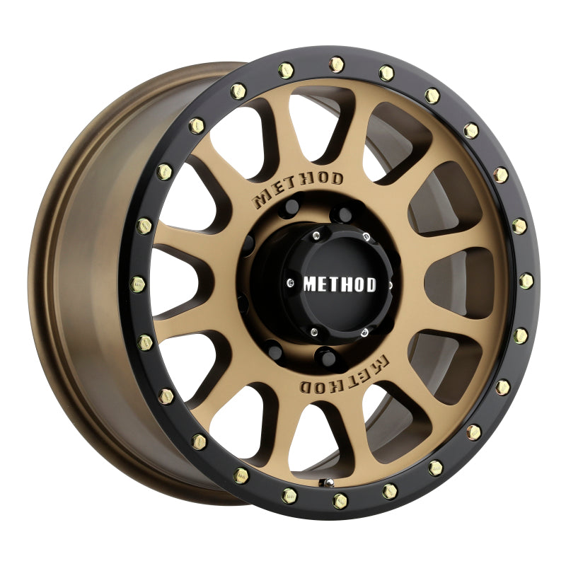 Method Wheels MR30578580900 FITS:Method MR305 NV 17x8.5 0mm Offset 8x6.5 130.81mm CB Method Bronze/Black Street Loc Wheel Wheels Cast
