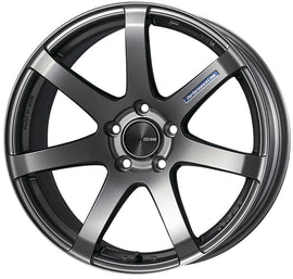 Enkei PF07 18x9.5 5x114.3 40mm Offset Dark Silver Wheel - Front View
