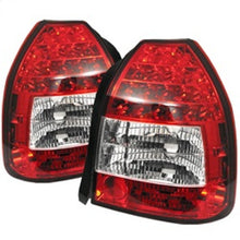 Load image into Gallery viewer, SPYDER 5004949 FITS: Honda Civic 96-00 3DR LED Tail Lights Red Clear ALT-YD-HC96-3D-LED-RC Tail Lights