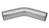 Vibrant 2875 FITS: 4in O.D. Universal Aluminum Tubing (45 degree bend) Polished Aluminum Tubing