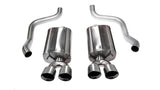Corsa 2011-2015 Cadillac CTS Coupe V 6.2L V8 Polished Sport Axle-Back Exhaust