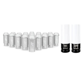 Mishimoto MMLG-1220-23LSL FITS: Lug Nuts FITS: Aluminum Locking Lug Nuts 1/2 X 20 23pc Set Silver Lug Nuts