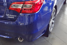 Load image into Gallery viewer, Rally Armor MF34-UR-BLK/SIL FITS: 15-19 Subaru Legacy Black UR Mud Flap w/ Silver Logo Mud Flaps