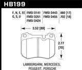 Hawk Performance HB199E.702 FITS:Hawk 77-84 &86-88 Porsche 924 / 78-81 928 / 83-89 944 Blue 9012 Front Race Brake Pads Brake Pads Racing