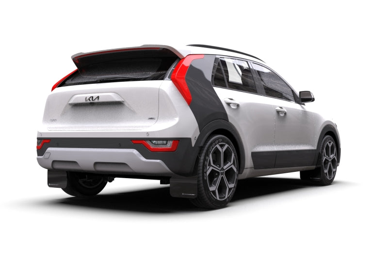 Rally Armor MF21-UR-BLK-DGRY FITS: 23-25 Kia Niro SG2 Black UR Mud Flap Dark Grey Logo Mud Flaps