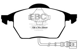 EBC DP41330R FITS: 99-06 Audi TT 1.8 Turbo Yellowstuff Front Brake Pads Brake Pads Performance