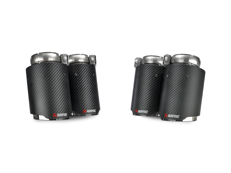 Akrapovic TP-CT/26 FITS: 14-17 BMW M3/M4 (F80/F82) Tail Pipe Set (Carbon) Tips