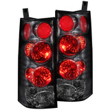 ANZO 211090 FITS: 2003-2015 Chevrolet Express Taillights Black Tail Lights