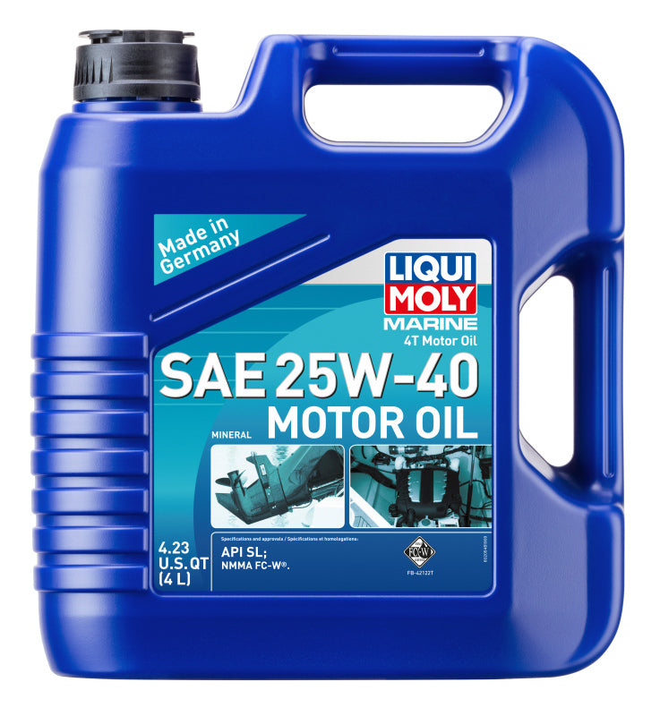 LIQUI MOLY 20548 FITS: 4L Marine 4T Motor Oil 25W40 Motor Oils