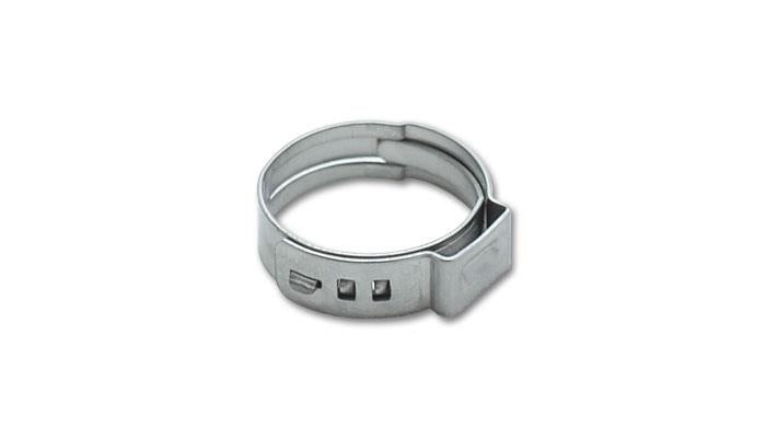 Vibrant 12278 FITS: One Ear Stepless Pinch Clamps 17.8-21.0mm clamping range (Pack of 10) SS 7mm band width Clamps