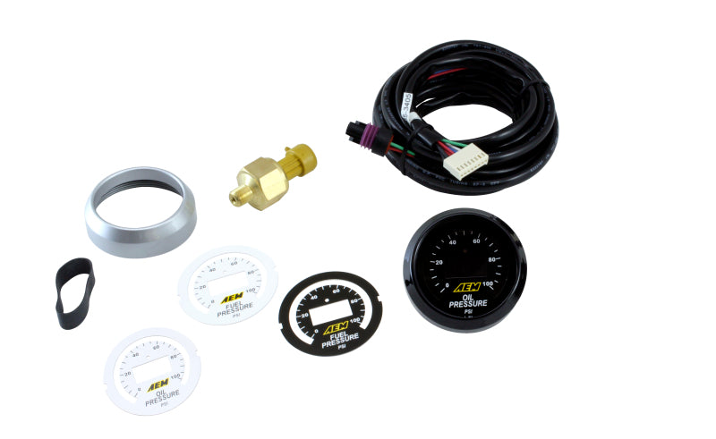 AEM 30-4401 FITS: 52mm Pressure (Oil or Fuel) Digital Gauge Gauges