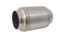 Load image into Gallery viewer, Vibrant 17640 FITS: Titanium Muffler w/Natural Tip 4in. Inlet / 4in. Outlet / 5.875in Dia Muffler
