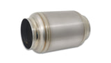 Vibrant 17635 FITS: Titanium Muffler w/Natural Tip 3.5in. Inlet / 3.5in. Outlet / 5.5in Dia Muffler