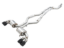 Load image into Gallery viewer, AWE Tuning 3015-43158 FITS: 2019+ BMW M340i (G20) Resonated Touring Edition Exhaust Quad Diamond Black Tips Catback